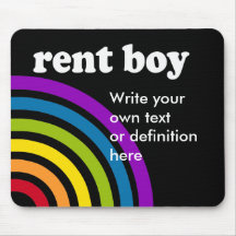 RENT BOY Definition Mousepad