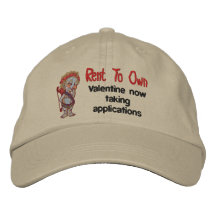 Rent To Own Valentine Embroidered Hats