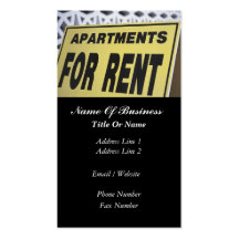 Rental Property Business Card
