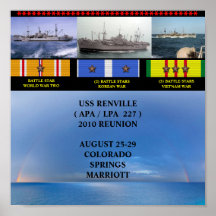 RENVILLE ( APA / LPA 227 ) REUNION POSTER