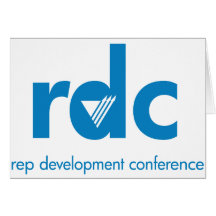 Rep Development Conference note card