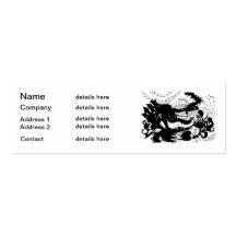 Repaire de dragons (silhouette) modèle de carte de visite