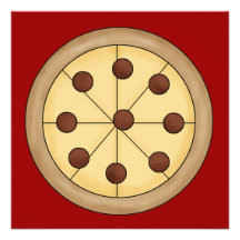 Repas délicieux italien de tarte de pizza de bande invitations personnalisables