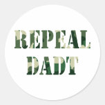 REPEAL DADT ROUND STICKER