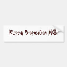 Repeal Proposition H8 Bumper Sticker