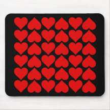 Repeating Hearts Mousepads