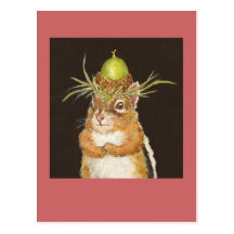repentant chipmunk postcard