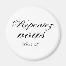 Repentez vous aimant pour réfrigérateur