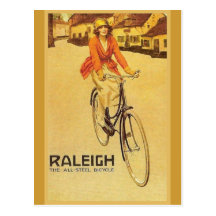 Replica Vintage advertising, Raleigh Bicycles Post Card