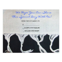 Réponse d'Inv d'invitation de bat mitzvah de barre