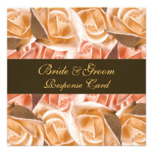 Réponse rose de mariage de jardin de pays invitations
