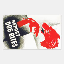 Report Dog Bites Sticker