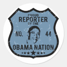 Reporter Obama Nation Sticker