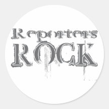 Reporters Rock Sticker