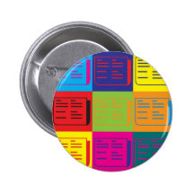 Reporting Pop Art Button