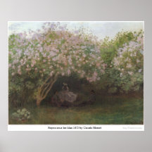 Repos sous les lilas 1872 by Claude Monet Posters