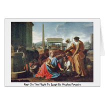 Repos sur le vol vers l'Egypte par Nicolas Poussin cartes