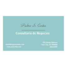 Représentant de consultant en matière d'entreprise carte de visite