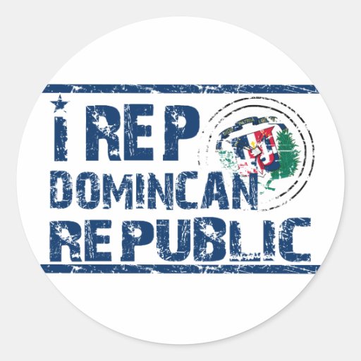 Représentant I la République Dominicaine Autocollants