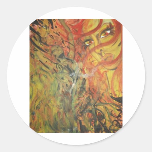 Reprinted painting by David Berbie Sticker