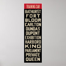 Reproduction de PCC de Toronto Rollsign (partie I) Posters