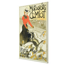 Reproduction of a Poster Advertising Comiot Motorc Gallery Wrapped Canvas