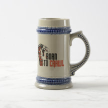 Reptile "Born To Crawl" Stein Mug