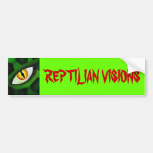 REPTILIAN VISIONS BUMPER STICKER