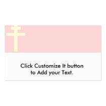 Republic Of Alsace Lorraine, France flag Business Card Templates