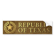 Republic of Texas Seal bumper stickers