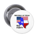 Republic of Texas Tea Party Pinback Button