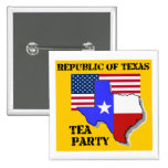Republic of Texas Tea Party-yellow Pinback Button