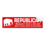 Republican - Because I have a job