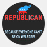 Republican because... sticker