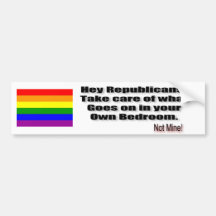 Republican Bedroom Bumper Sticker