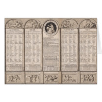 Republican calendar, 1794 cards