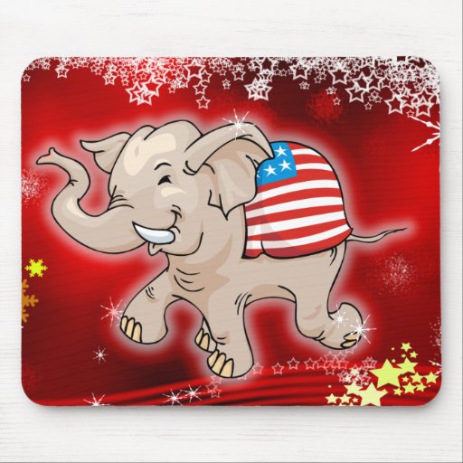 Republican Christmas Mouse Pad