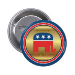 Republican  Election President Candidate Button
