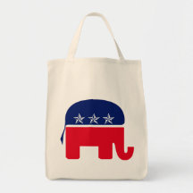 Republican Elephant Canvas Bag