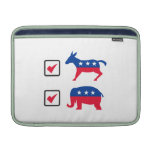 Republican Elephant Democrat Donkey Election Ballo ipad sleeves