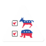 Republican Elephant Democrat Donkey Election Ballo stickers