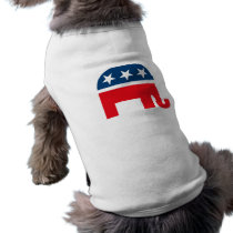 Republican Elephant Doggie T-shirt
