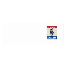 Republican Elephant Mascot Thumbs Up USA Flag Business Card