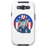 Republican Elephant Mascot Thumbs Up USA Flag casemate cases