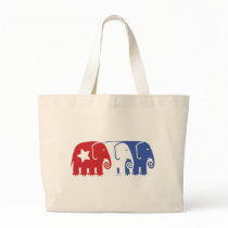 Republican Elephants Canvas Bag