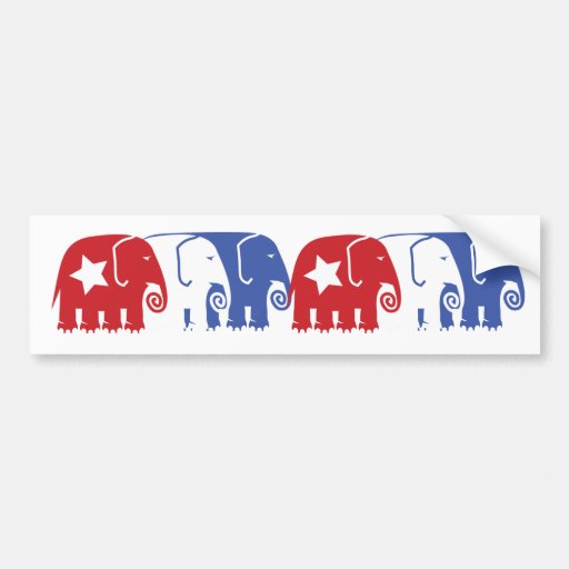 Republican Elephants Bumper Stickers