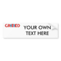 Republican Greed bumper stickers