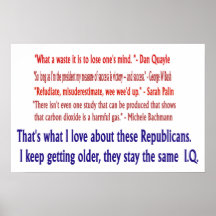 Republican I.Q. Poster