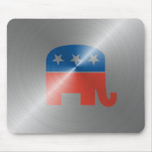Republican Logo In Steel Mousepad