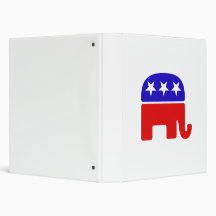 Republican Logo Vinyl Binder